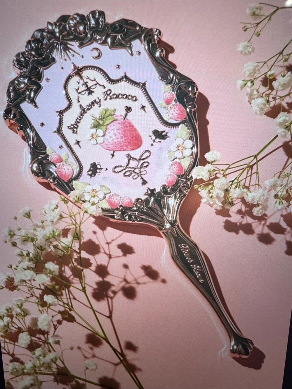 Urban Outfitters Flower Knows Strawberry Hand Mirror
